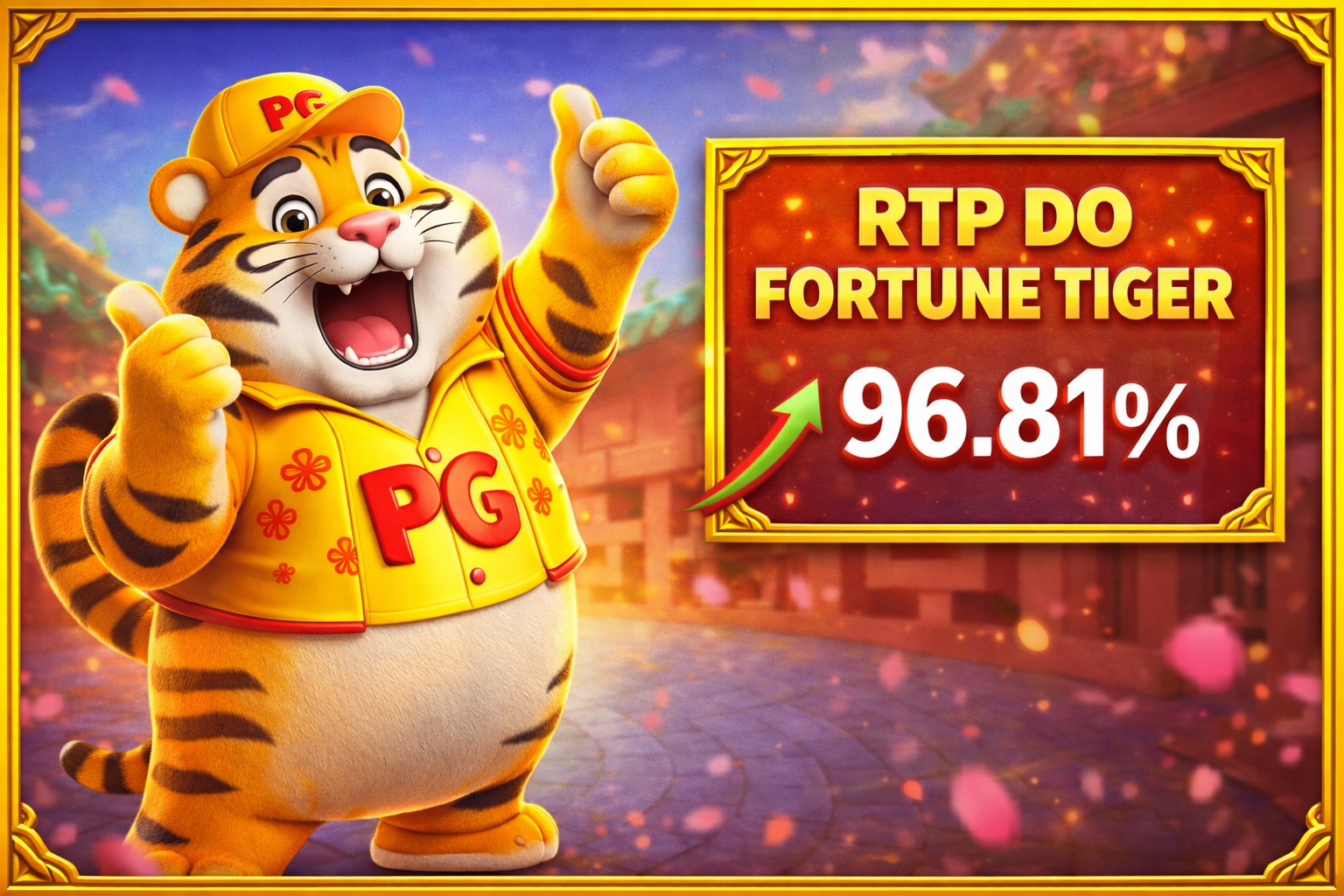 Banner Tigrinho Demo com RTP do Fortune Tiger 96.81%